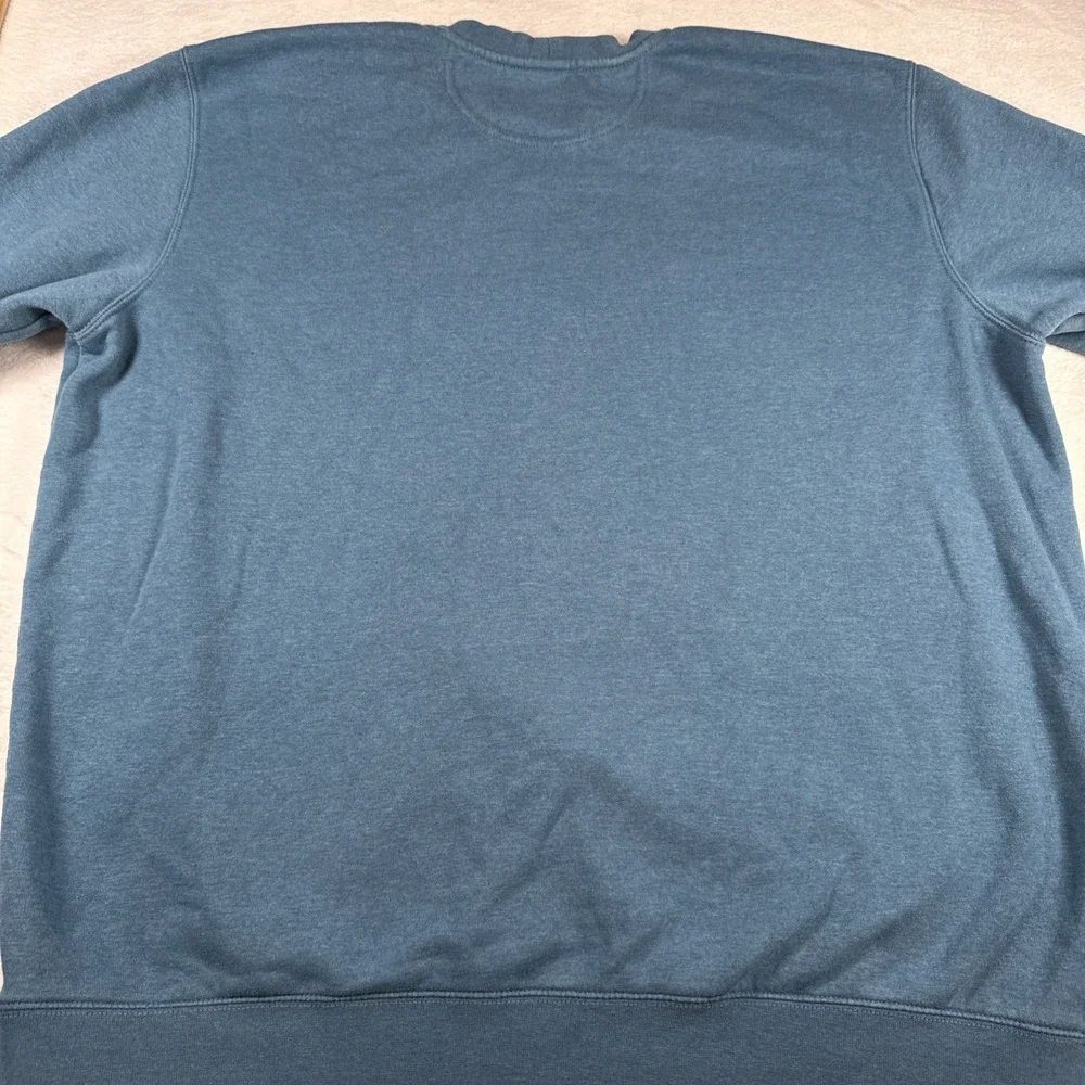 Carhartt 1889 Sweatshirt Mens 2XLT Blue Original Fit Spellout Workwear Graphic